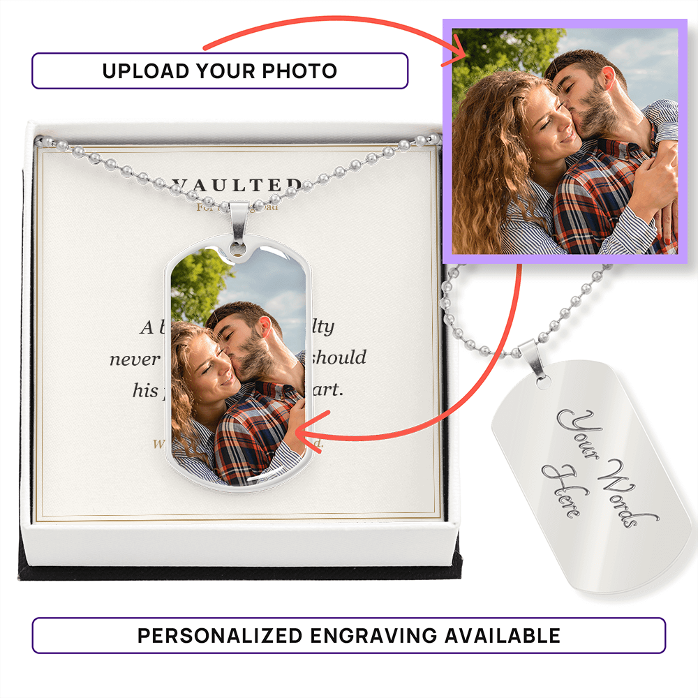 Custom Pet Nose Print Necklace — Made From Your Pet's Photo